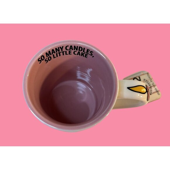 NWT Lorrie Veasey Our Name Is Mud AGELESS GODDESS Pink & White Coffee Mug 16 oz - Picture 6 of 8